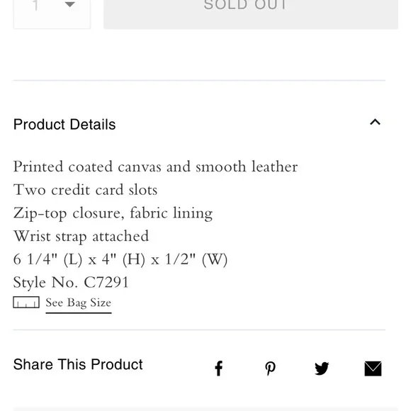 Coach Corner zip wristlet with Disco Star print. NWT. $62 - Picture 5 of 5